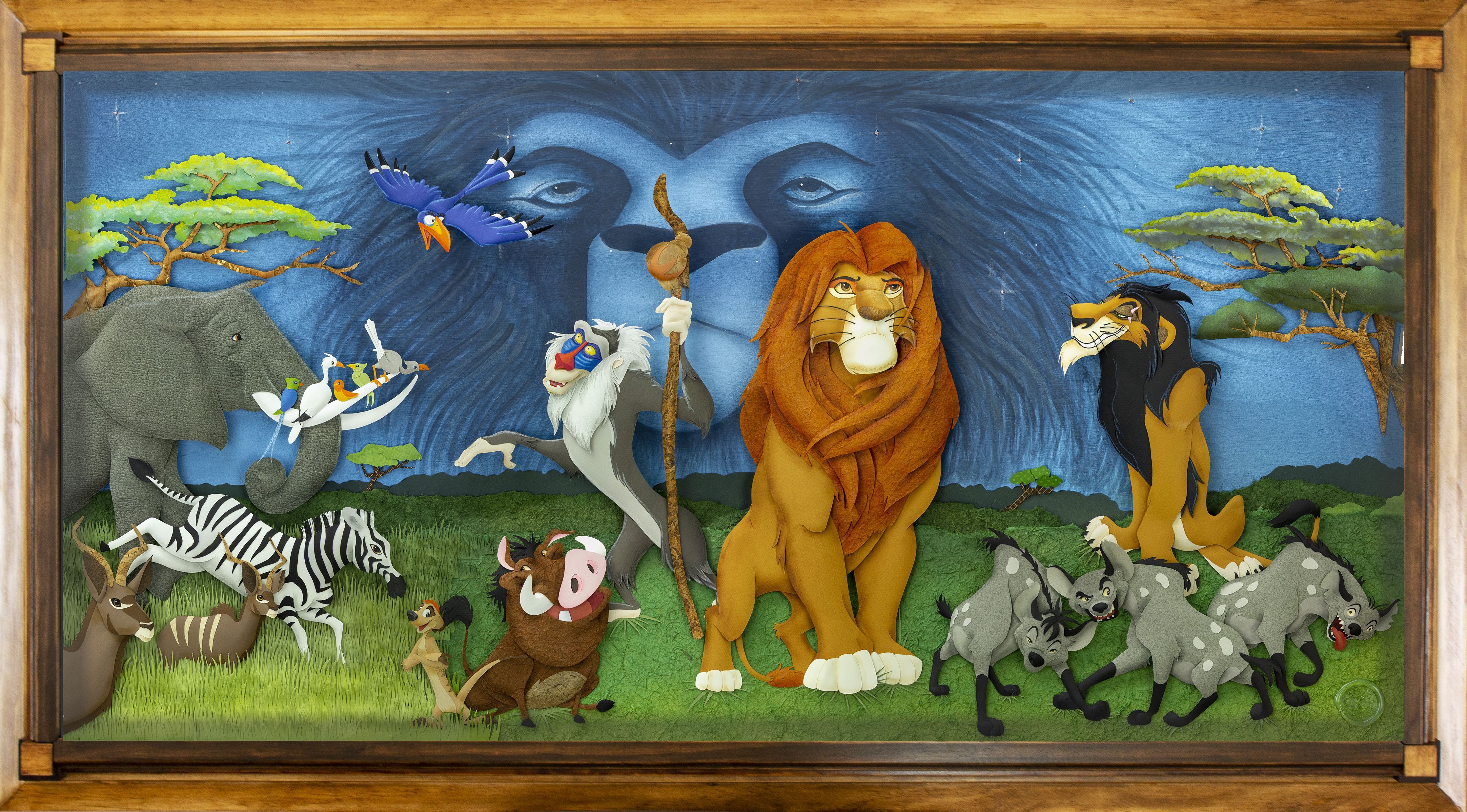 Karin Arruda Paper Art - The Pride Lands